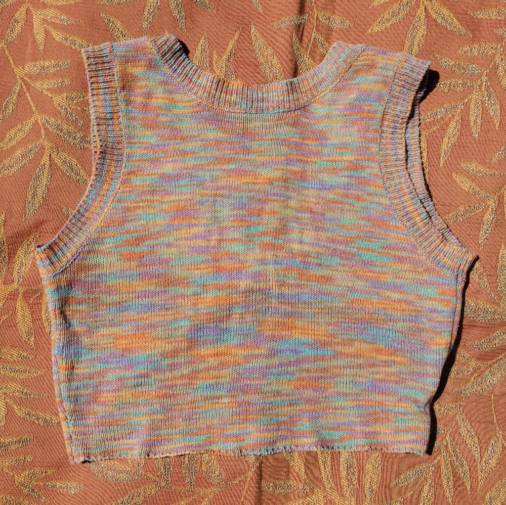 Multicolor Crop Top by Beige Botany